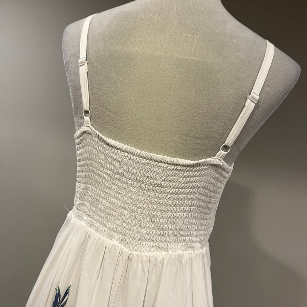 Old Navy Floral White‎ Summer mini Dress with straps size medium - Picture 6 of 11
